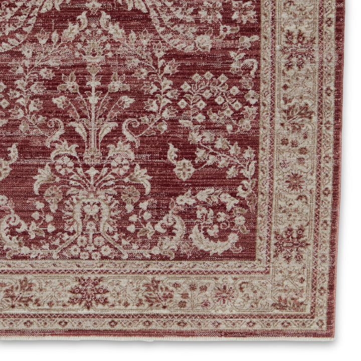 Vibe by Jaipur Living Katarina Floral Red/ Light Gray Area Rug (LEILA - LEI07)