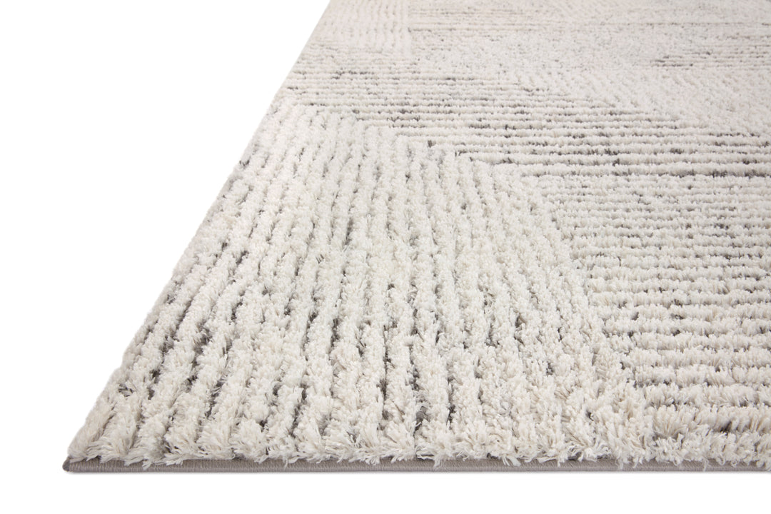 Loloi Levitt Shag Ivory / Grey Area Rug (LEV-02)