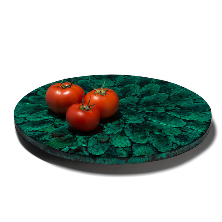 Ladorada Mother of Pearl Green Revolving Tray