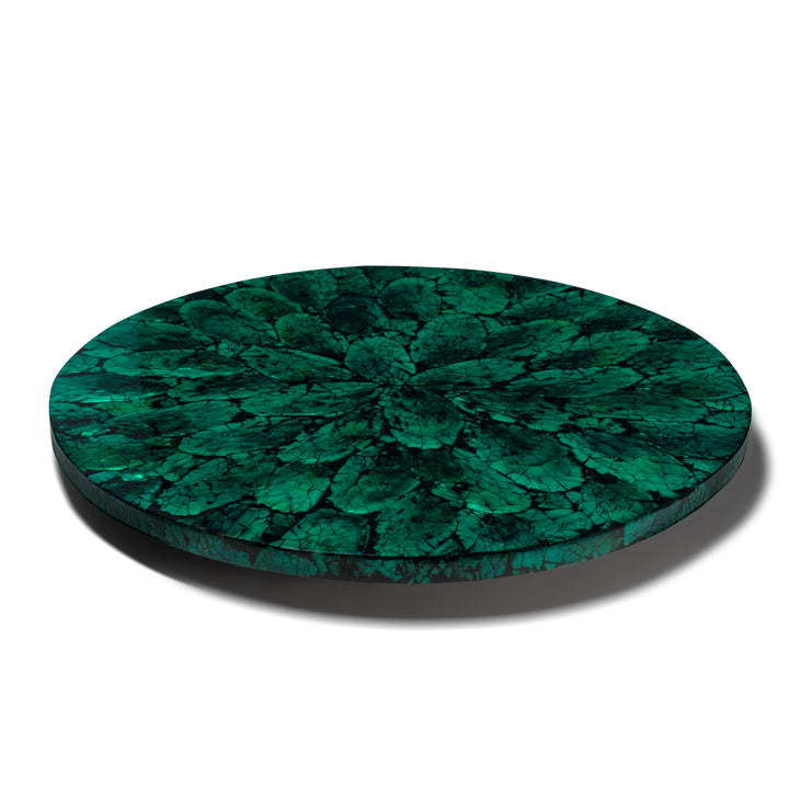 Ladorada Mother of Pearl Green Revolving Tray