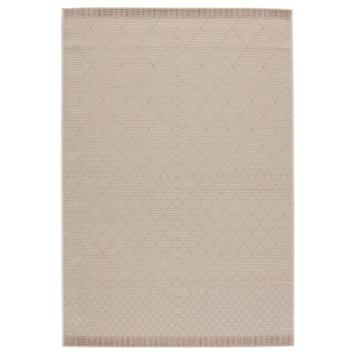 Vibe by Jaipur Living Almasi Indoor/ Outdoor Trellis Beige/ Dark Taupe Area Rug (MAHABA - MAH06)