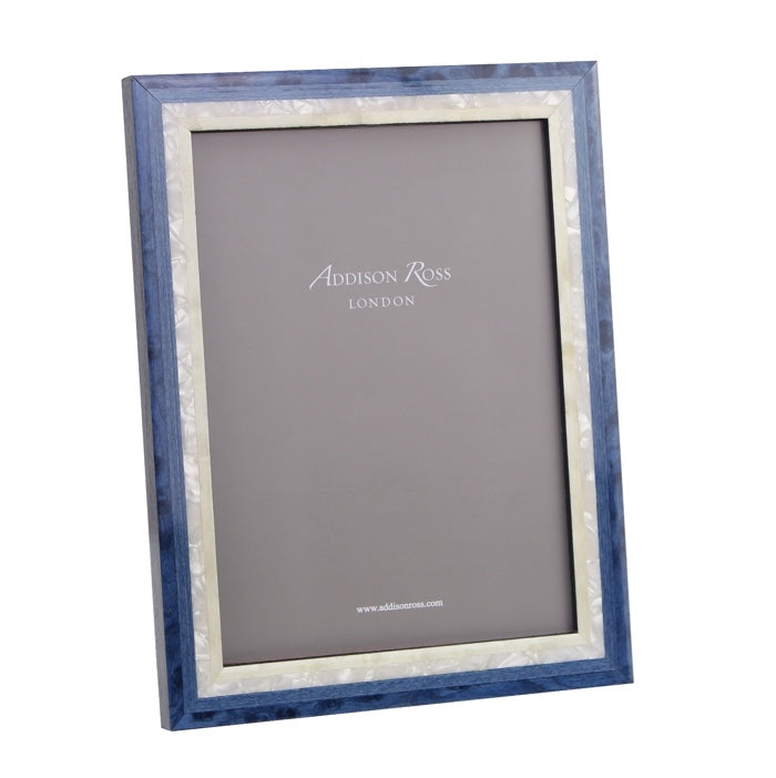 Addison Ross Marquetry Picture Frame: Blue Dots
