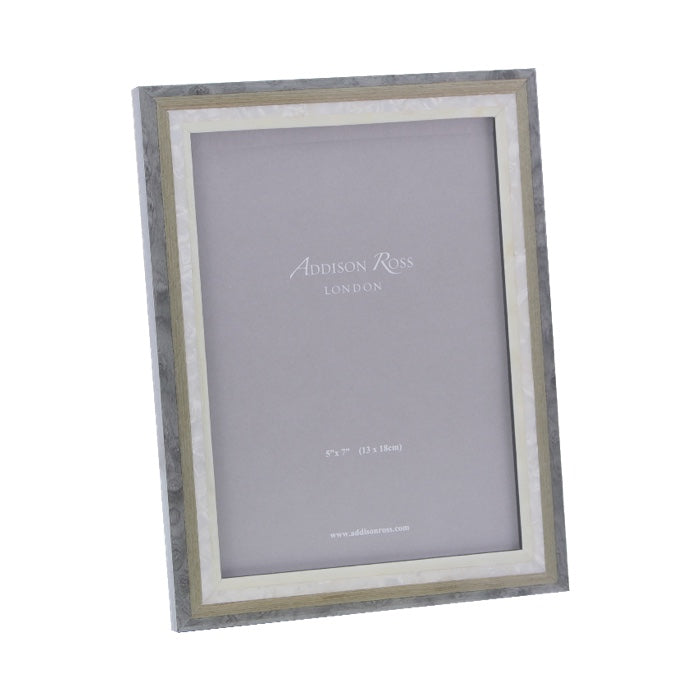 Addison Ross Studio Gray Marquetry Picture Frame