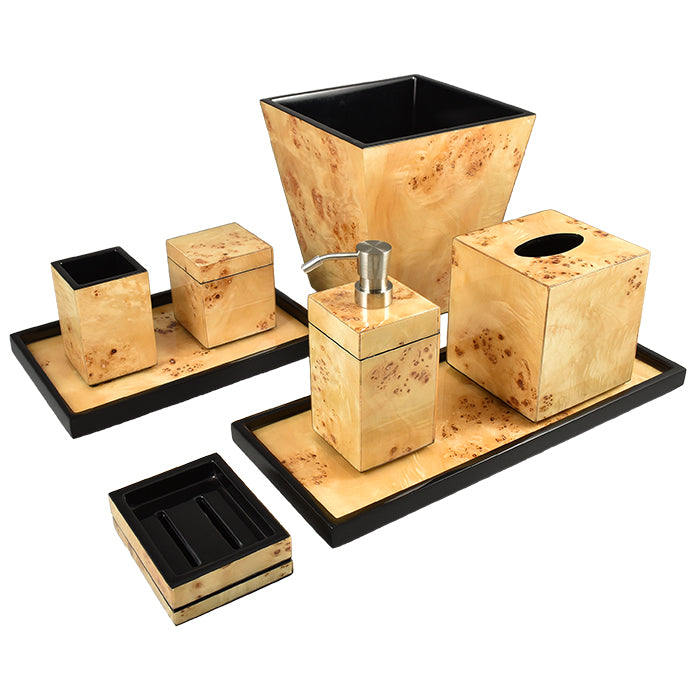 Mappa Burl Inaly Lacquer Tissue Box