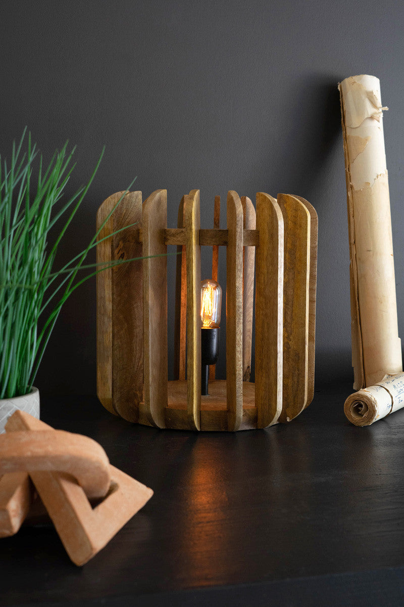 Wooden Slats Table Lamp