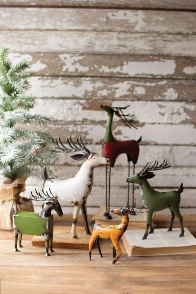 Recycled Deer Set Of Five