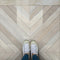 Vintage Vinyl Floorcloth Rug (Norwegian - Bohemian - Alps)
