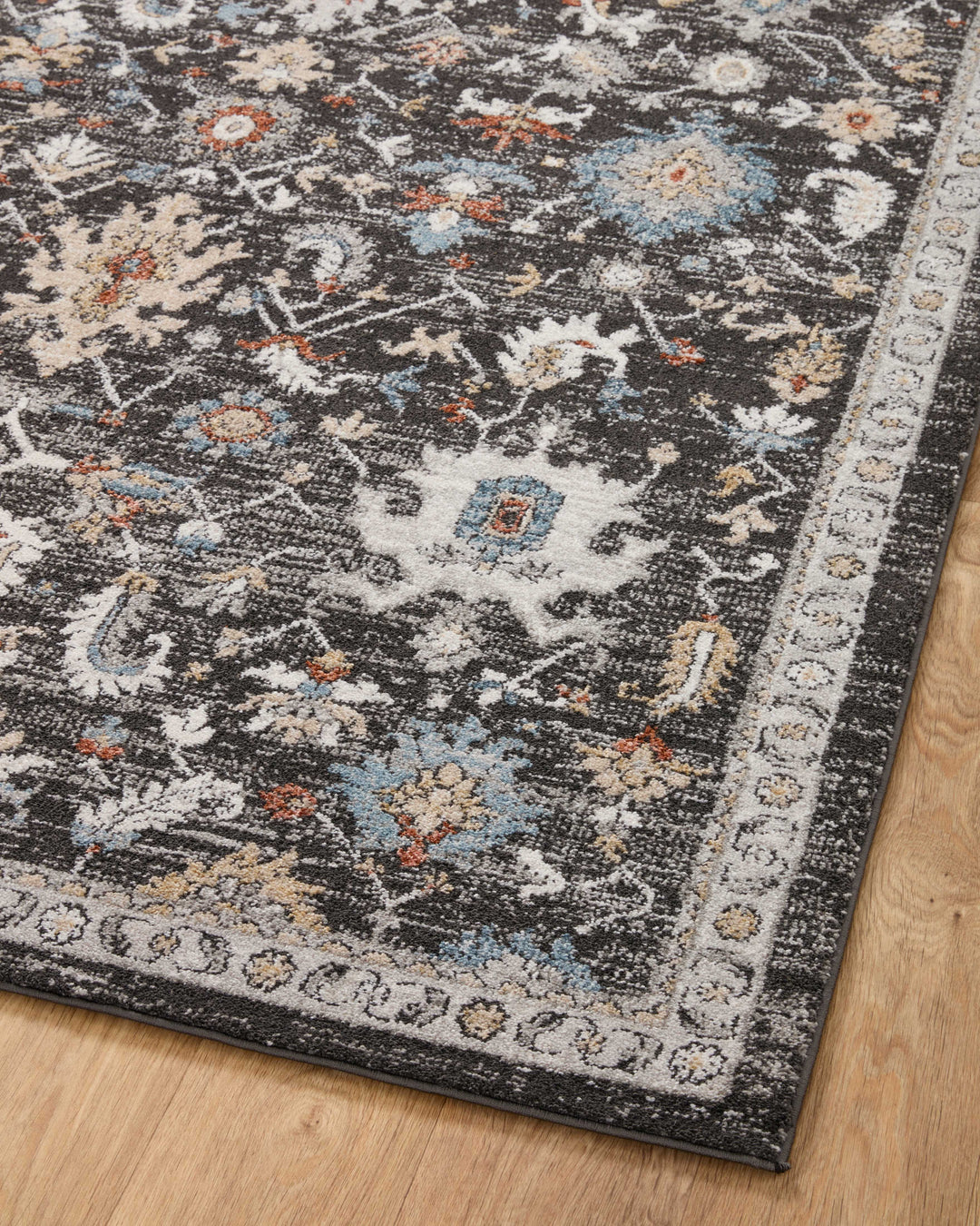 Loloi II Odette Charcoal / Multi Area Rug (ODT-04)