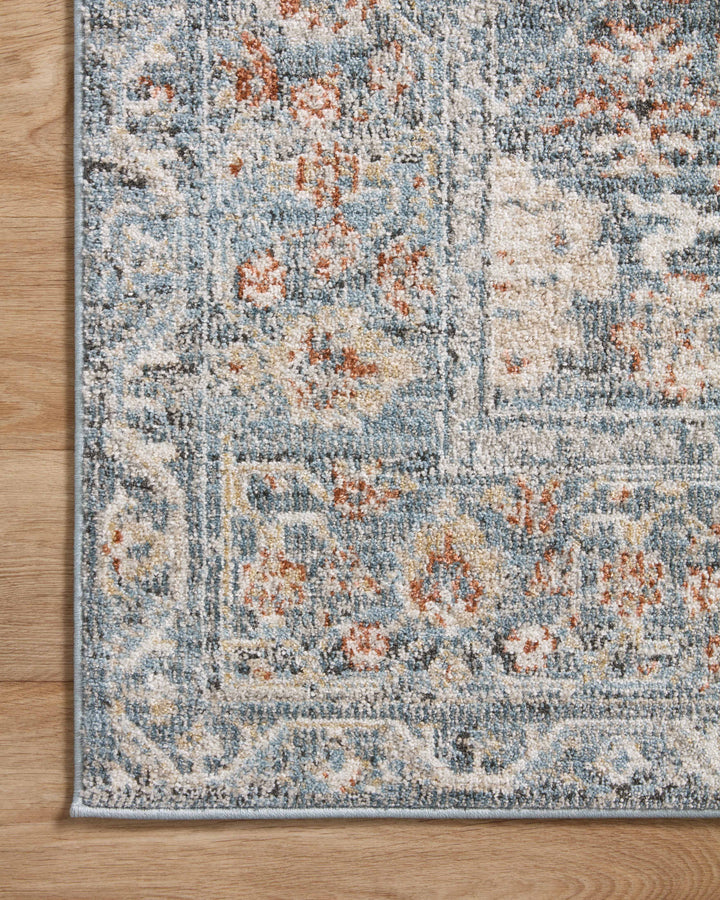 Loloi II Odette Sky / Rust Area Rug (ODT-07)