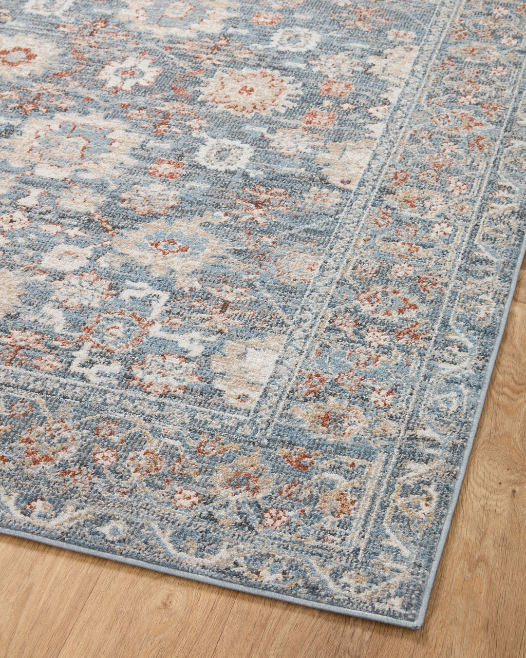 Loloi II Odette Sky / Rust Area Rug (ODT-07)