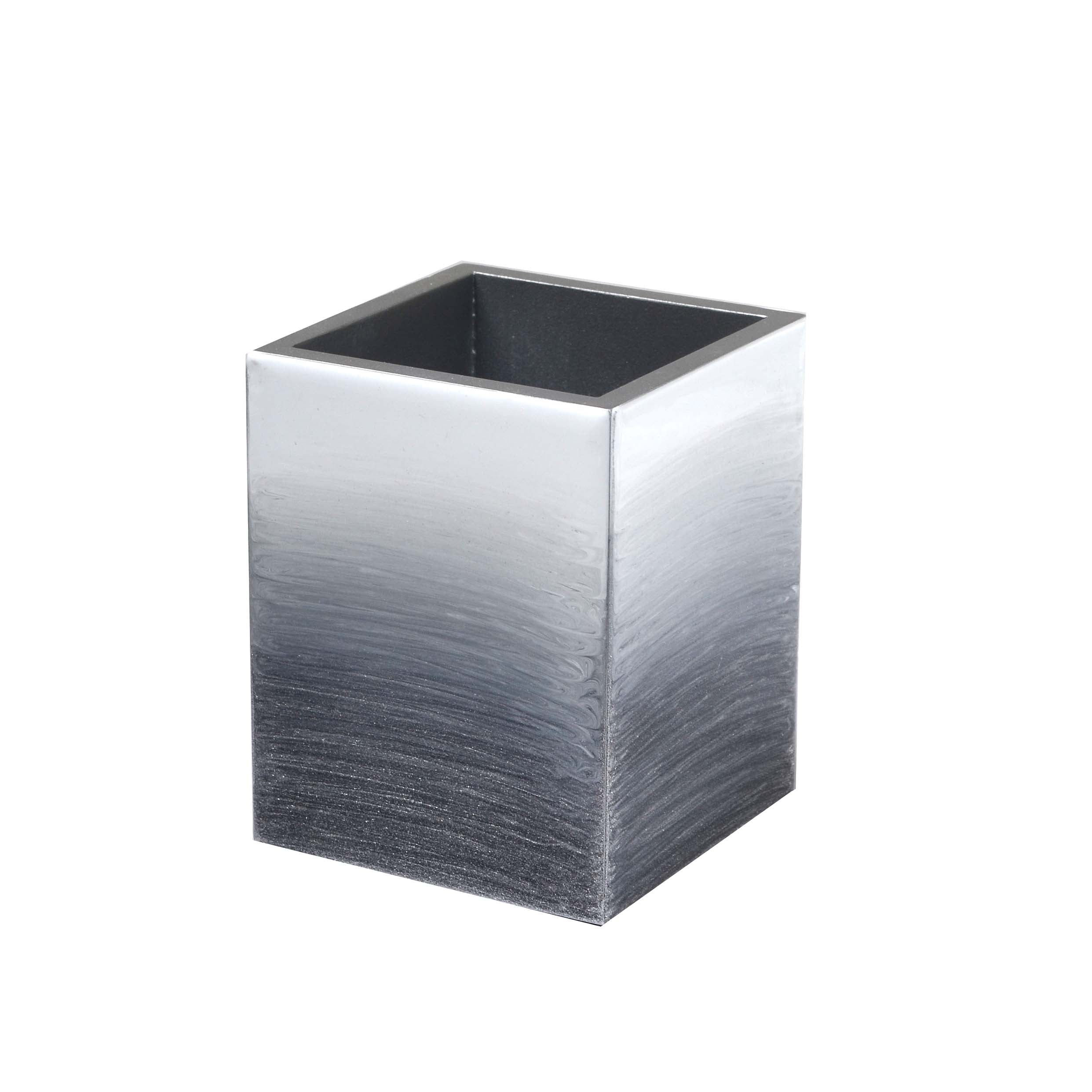 Mike + Ally Ombre Gray / Silver Enamel Bathroom Accessories - Thumbnail 4