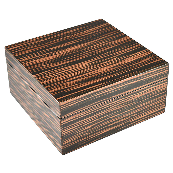 Lacquer Square Hinged Box 8x8