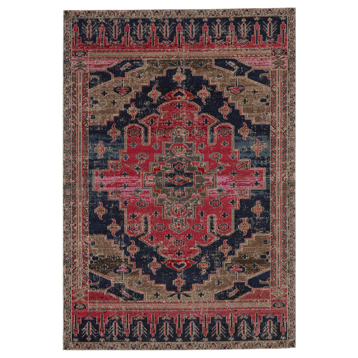 Jaipur Living Cicero Indoor/ Outdoor Medallion Pink/ Blue Area Rug (POL44)