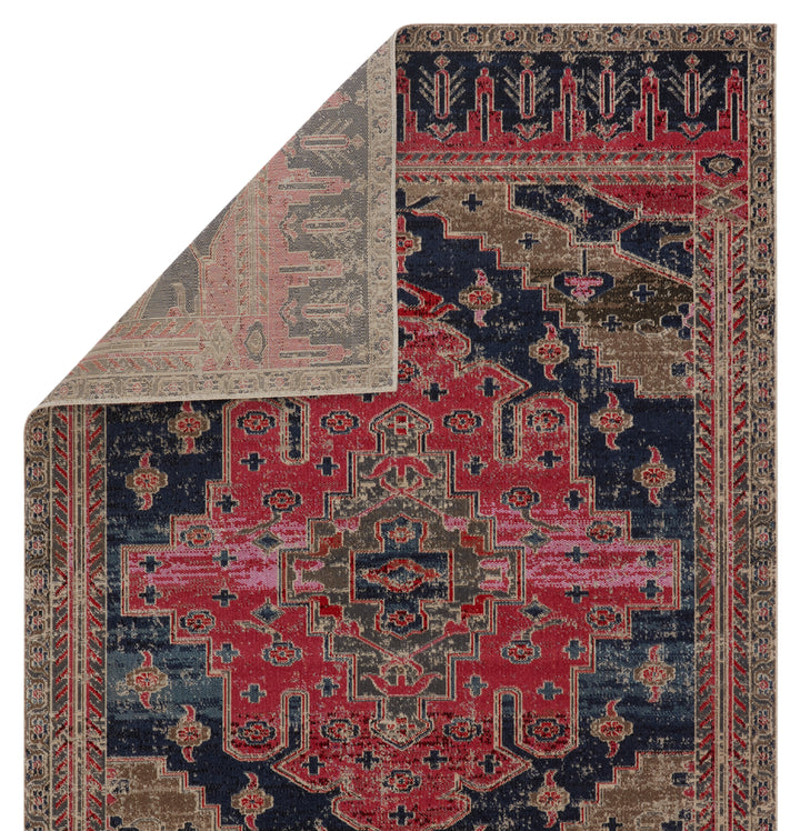 Jaipur Living Cicero Indoor/ Outdoor Medallion Pink/ Blue Area Rug (POL44)