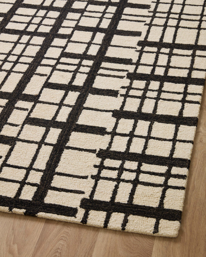 Chris Loves Julia x Loloi  Polly Black / Ivory Area Rug (POL-02)