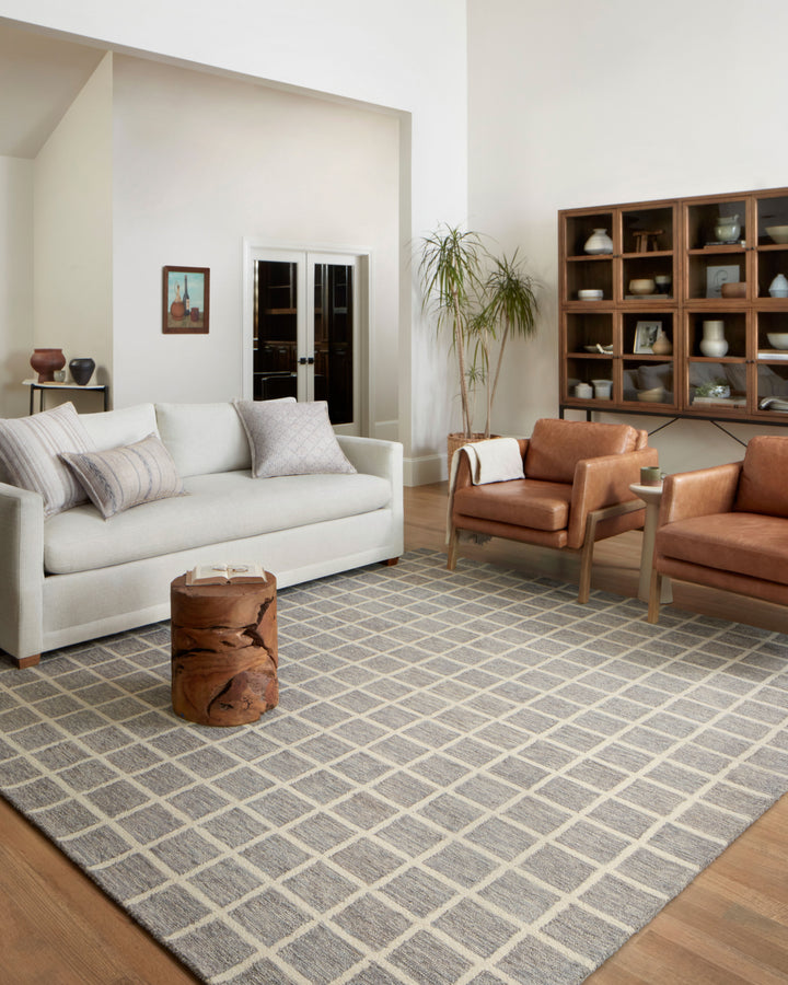 Chris Loves Julia x Loloi  Polly Slate / Ivory Area Rug (POL-05)