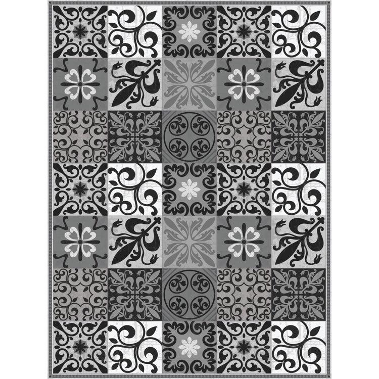 Adama Vinyl Rug/Mat (Patchi_BW)