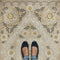 Vintage Vinyl Floorcloth Rug (Pattern 69 Charmed to Meet You)