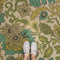 Vintage Vinyl Floorcloth Rug (Pattern 71 Tea Ceremony)