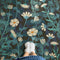 Vintage Vinyl Floorcloth Rug (Pattern 73 The Faerie Garden)
