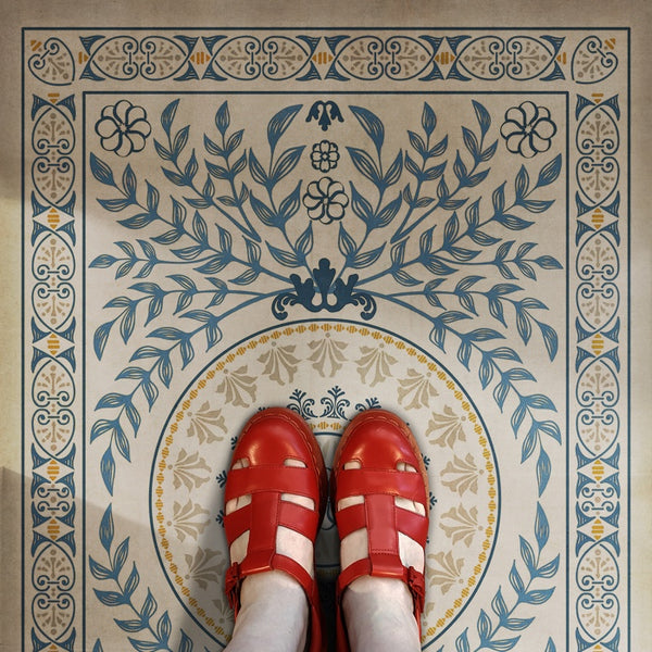 Vintage Vinyl Floorcloth Mats (Pattern 40 Drummond Castle) – Hudson & Vine