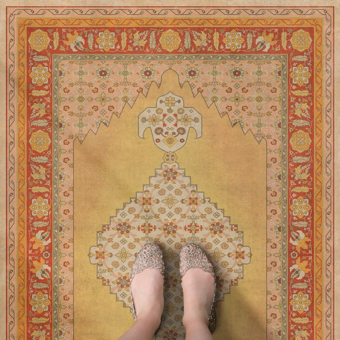 Vintage Vinyl Floorcloth Mats (Persian Bazaar - Agra - Bishan)