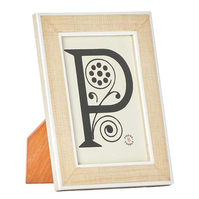 Aberdeen Beige White Abaca Resin Picture Frames