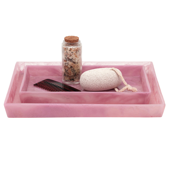 Pigeon & Poodle Abiko Translucent Cast Resin Bathroom Accessories (Cherry Blossom)
