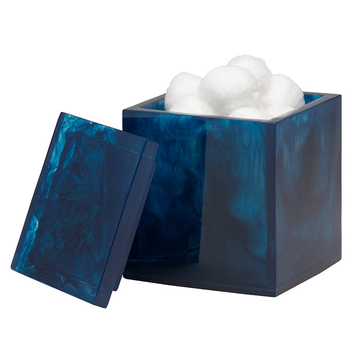 Abiko Translucent Cast Resin Bathroom Accessories (Cobalt