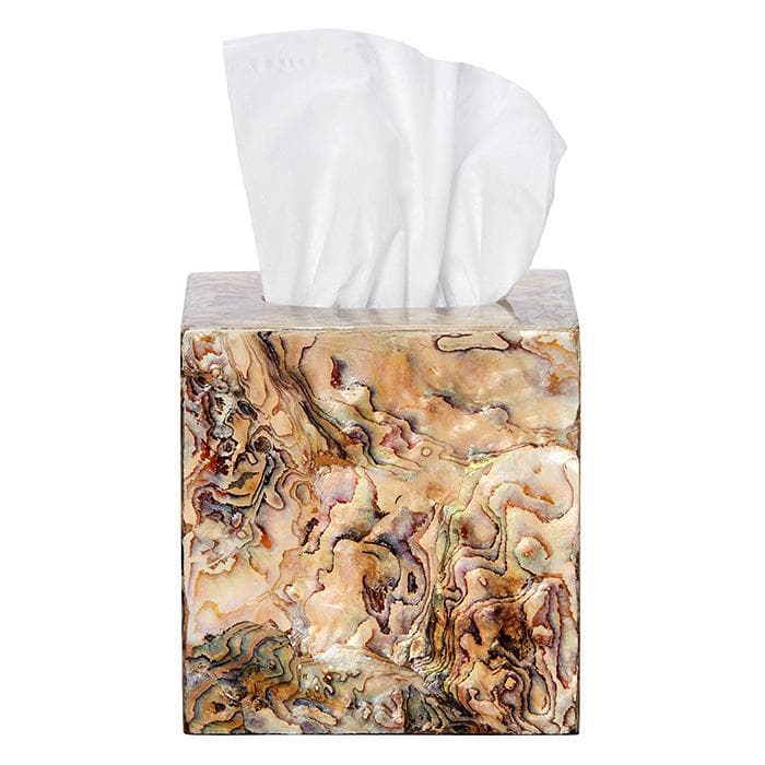 Adana Marbleized Shell Tissue Box