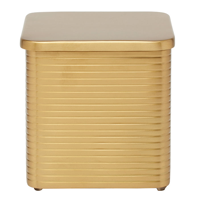 Adelaide Brass Large Canister (Matte Gold) - Hudson & Vine