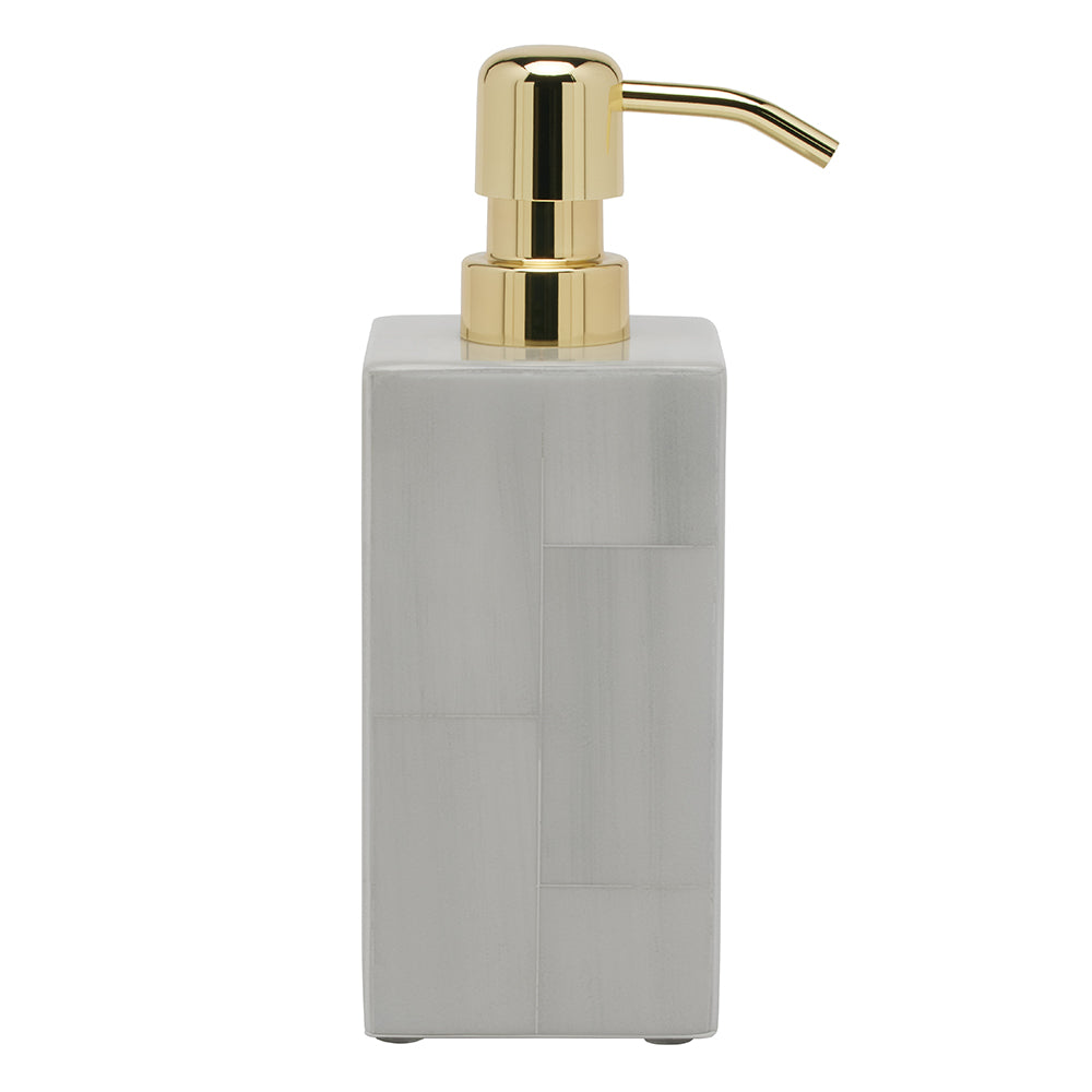 Arles Faux Horn Bathroom Accessories (Light Gray)