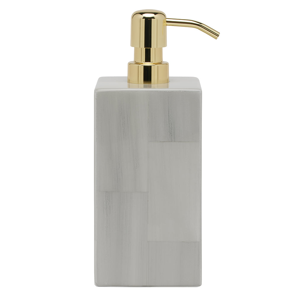 Arles Faux Horn Bathroom Accessories (Light Gray)