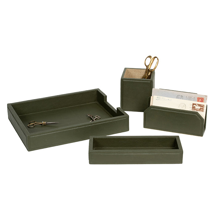 Asby Forest Full-Grain Leather Accessory Set