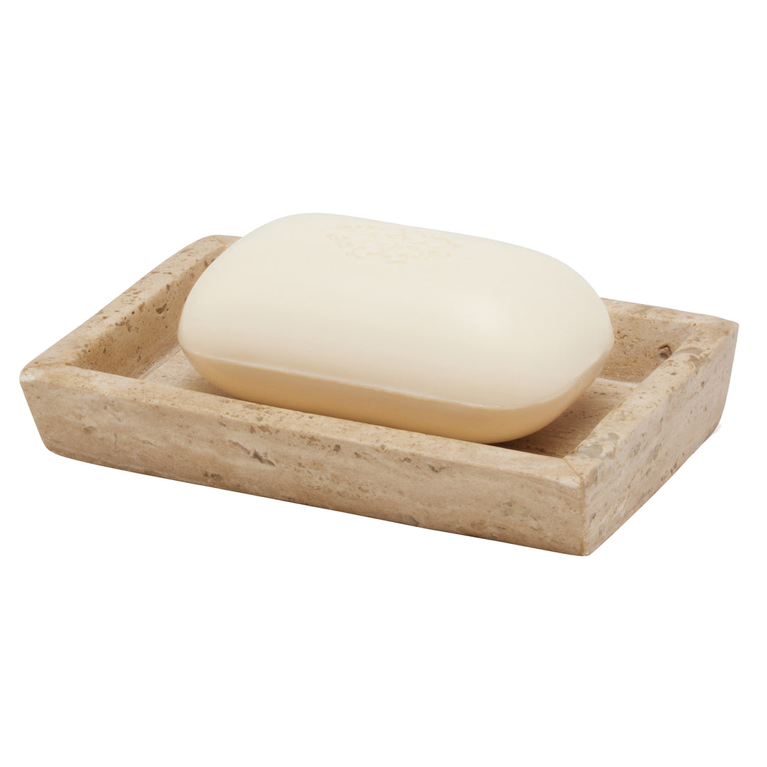 Bowen Travertine/Resin Bathroom Accessories (Natural)