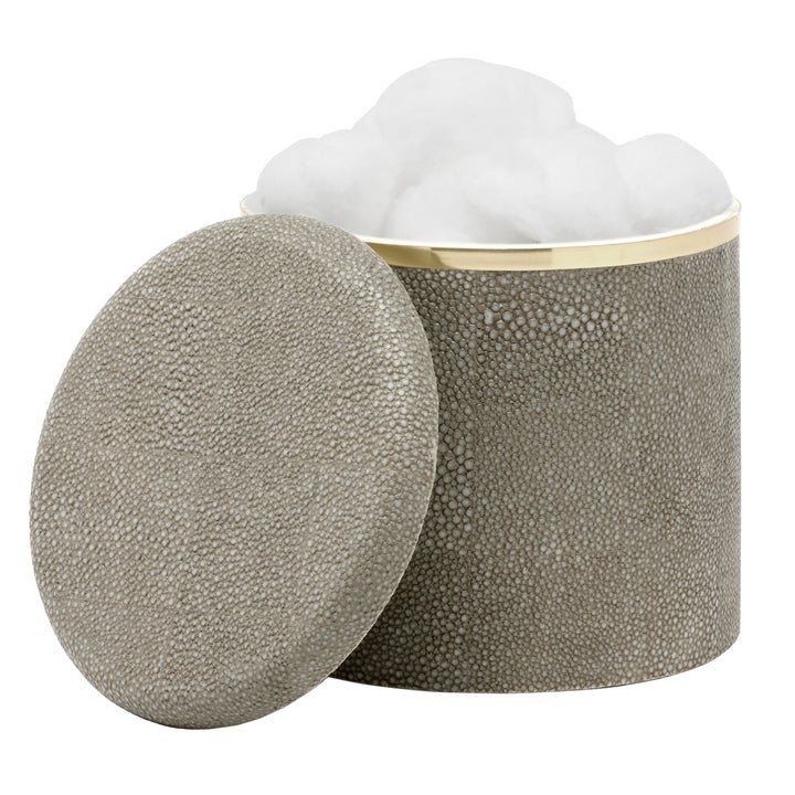 Bradford Faux Shagreen Bathroom Accessories (Sand/Gold)
