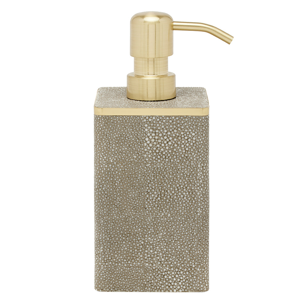 Bradford Faux Shagreen Soap Pump (Sand/Gold) – Hudson & Vine