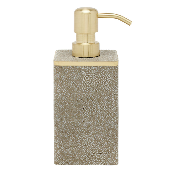 Bradford Faux Shagreen Bathroom Accessories (Sand/Gold)