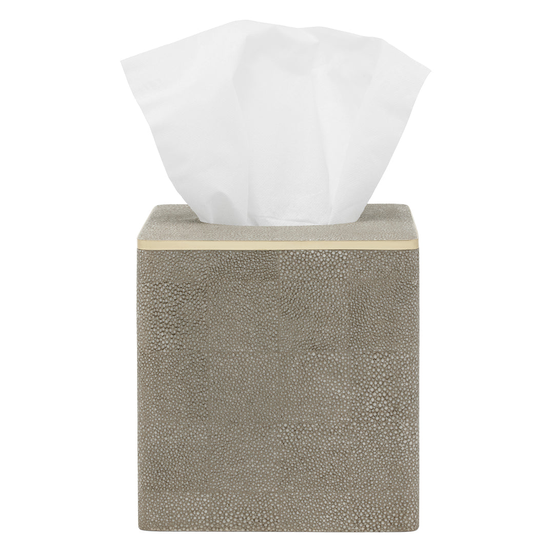 Bradford Faux Shagreen Bathroom Accessories (Sand/Gold)
