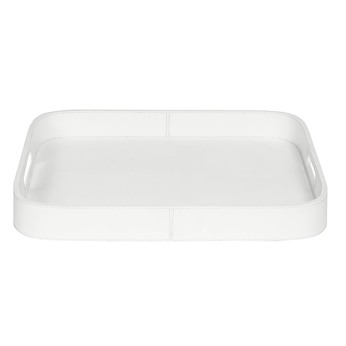 Brisbane White Marine Leather Tray