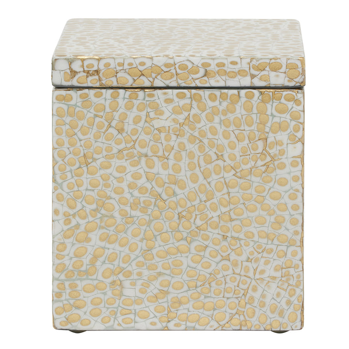 Callas Lacquered Bathroom Accessories (Gold/White)