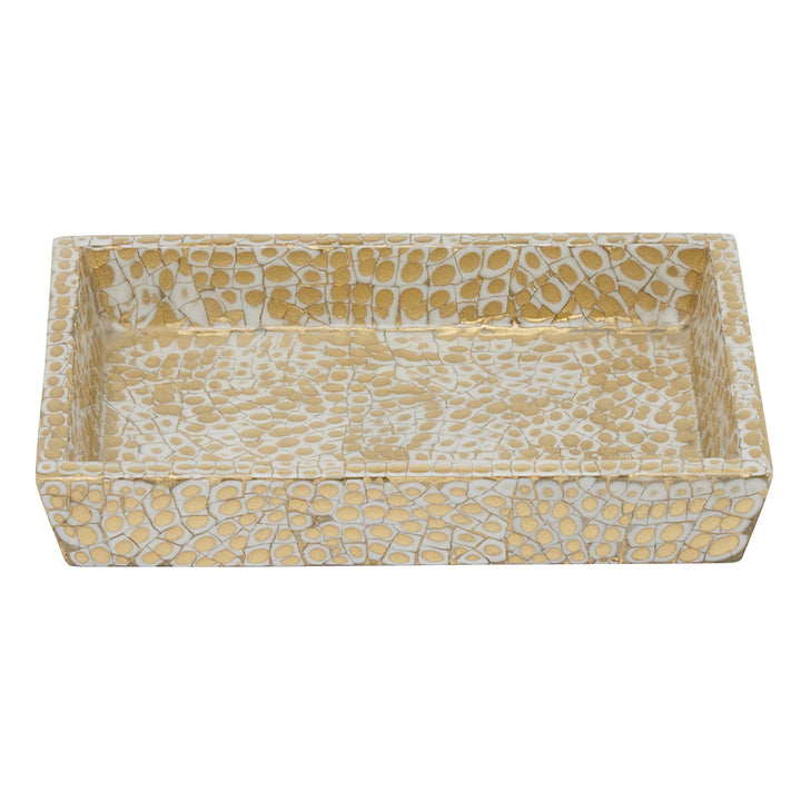 Callas Lacquered Bathroom Accessories (Gold/White)