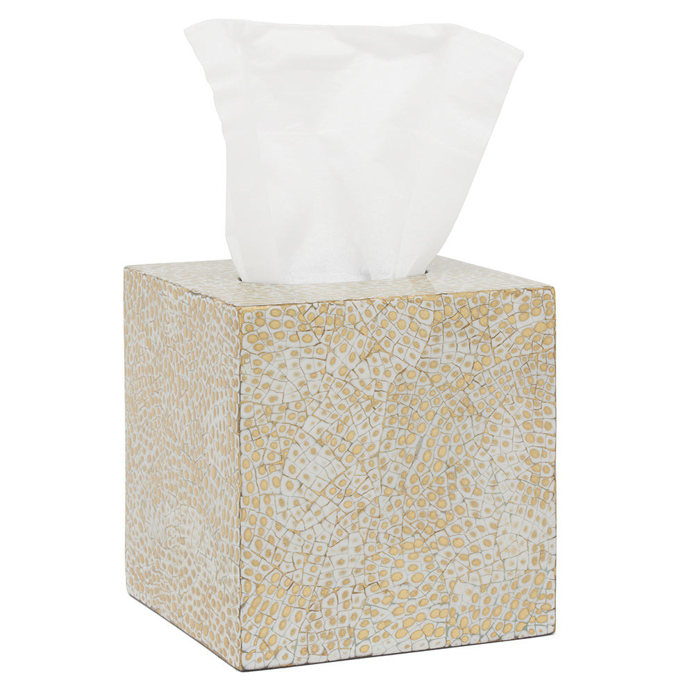Callas Lacquered Bathroom Accessories (Gold/White)