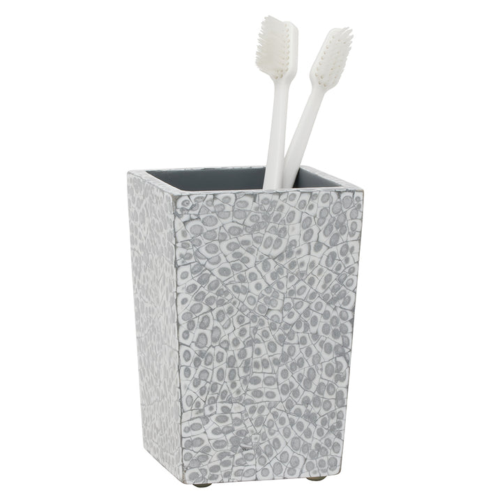 Callas Lacquered Bathroom Accessories (Silver/White)
