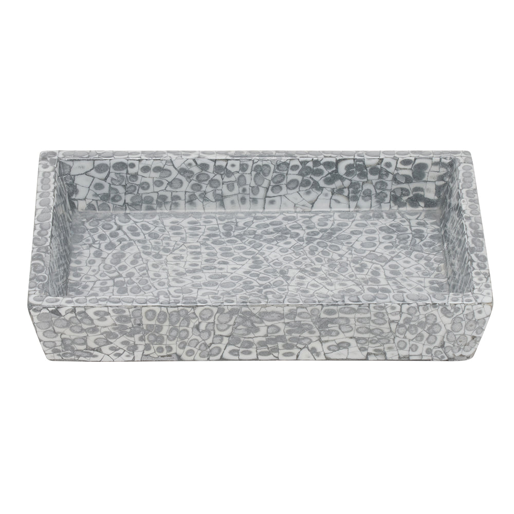 Callas Lacquered Bathroom Accessories (Silver/White)