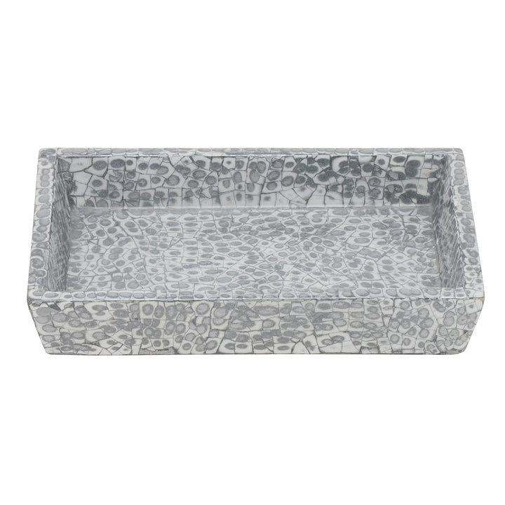 Callas Lacquered Bathroom Accessories (Silver/White)