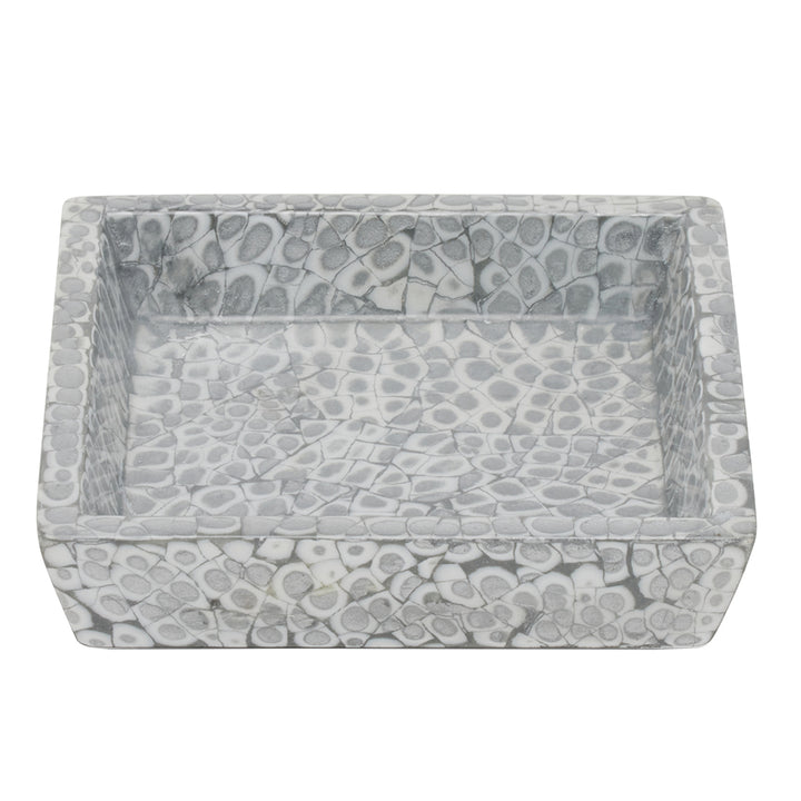 Callas Lacquered Bathroom Accessories (Silver/White)