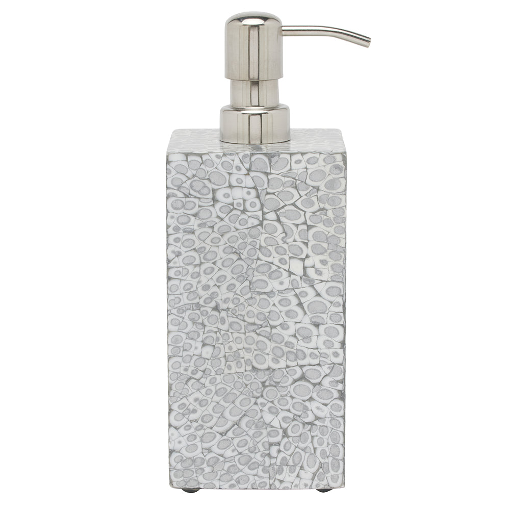 Callas Lacquered Bathroom Accessories (Silver/White)