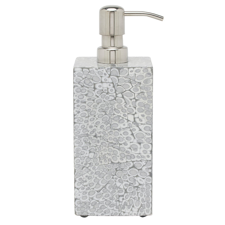 Callas Lacquered Bathroom Accessories (Silver/White)