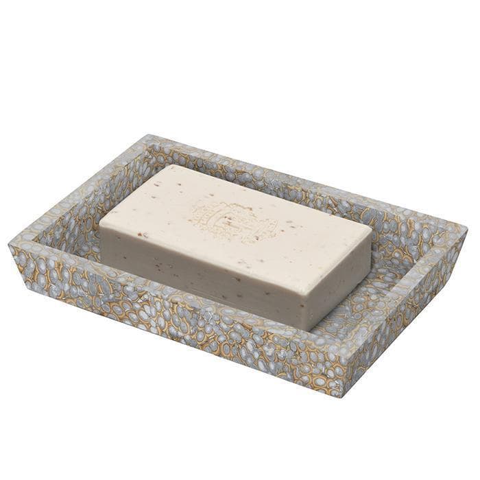 Callas Lacquered Eggshell Soap Dish (Silver)